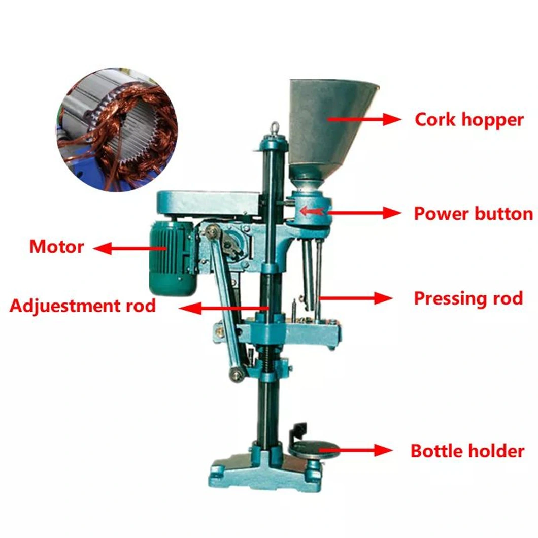 Semi Automatic Cork Pressing Capping Machine/Crown Cork Caps Machine