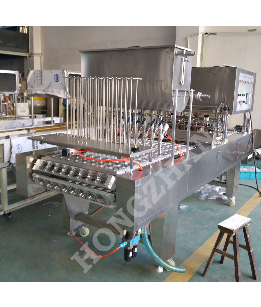 Automatic Cup Filling Machine with Aluminum Foil Lid Sealing