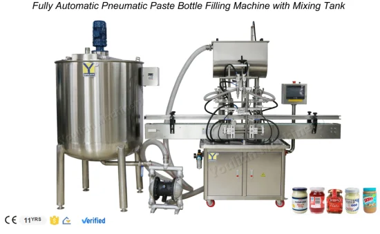 Máquina de llenado de líquidos detergentes con caudalímetro completamente automático de alta calidad Máquina de pasta de botellas de plástico completamente automática/ Llenado de cabezales múltiples